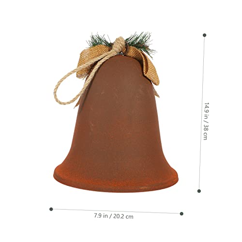 Hoement 2Pcs Metal Horn Bell Ring Ornament Homemade Ornaments Vintage Decor Christmas Party Favors Gifts Small Bells Dog Door Bell Christmas Decor Hanging Pendants Christmas Ornament Chic #TOP3