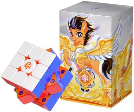 GAN V100 Maglev Zauberwürfel 3x3, Speed Cube Magnetisch, Neujahrskollektion | Profi Speedcube, Sammlerstücke, Geschenke für Zauberwürfel-Fans Denksportaufgabe， Puzzle Fidget Toy fü