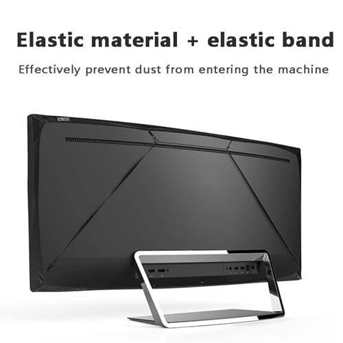 Image of Plastic All Model TV Cover Colourful Dustproof for LCD LED, Indoor Bedroom Living Room Decoration Dust Cover Dustproof Decorative Television Cover 65inch (Pink)