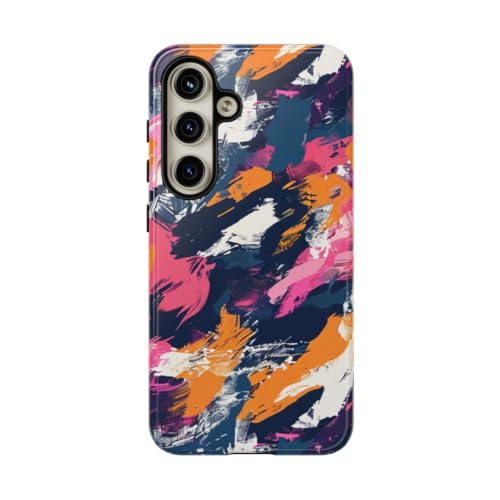Coque Samsung S24 rigide orange : protégez votre mobile avec art