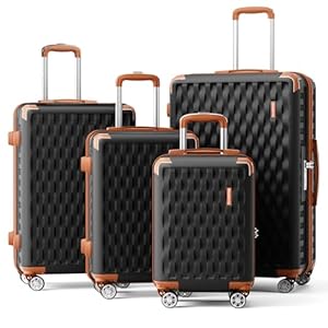 Melalenia Kofferset 4-teilig Hartschale Reisekoffer Set