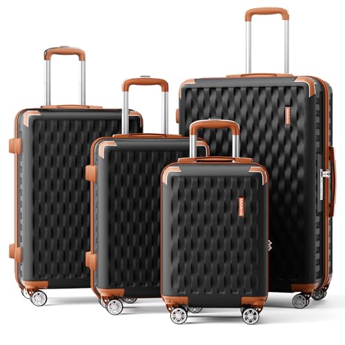 Melalenia Kofferset 4-teilig Hartschale Reisekoffer Set