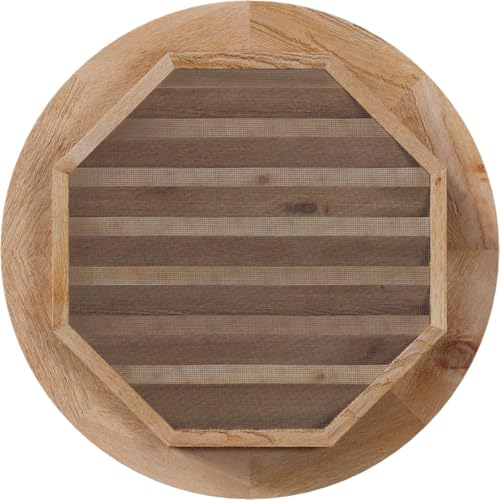 Ekena Millwork GVWRO16X1600SFUWR Round Gable Vent Gable Vent, 16"W x 16" (21"W x 21"H Frame Size), Western Red Cedar, Unfinished by Ekena Millwork - Used condition - Image 4