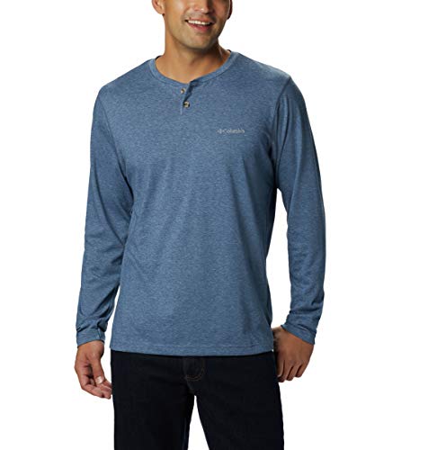 Columbia Men's Big and Tall Thistletown Park Big & Tall Henley, Dark Mountain Heather, 2X