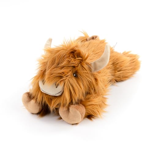 Fuzzl Super Soft Dog Toy Harry Highland Cow Large