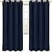 Utopia Bedding 2 Panels Grommet Blackout Curtains Thermal Insulated for Bedroom, W52 x L84 Inches, Navy