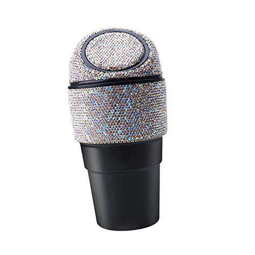 Poubelle pour véhicule avec strass étanche et réceptacle compact à déchet auto