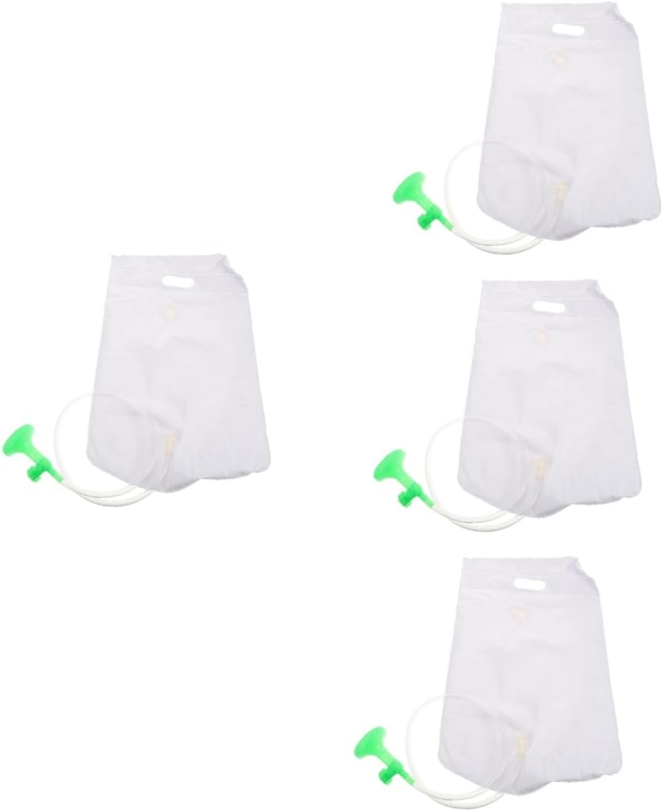 4pcs Portable Bedside Bathing for Bedridden Patients Shower Bag Splash Hair Washing Companion for Elderly and Disabled Care