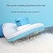 htigers Cat Brush, Self-Cleaning Slicker Brush for Pet Grooming, Easy to Remove Loose Undercoat, Pet Massaging Tool for Long & Short Hair Cat & Dog Shedding, Blue