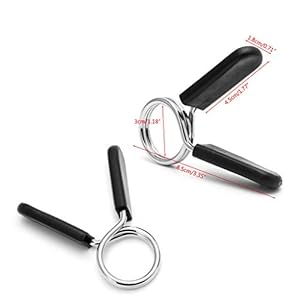 FATTERYU 2 Stks 30mm Barbell Gym Gewichtheffen Bar Halter Lock Klem Lente Kraag Clips