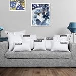 Utopia Bedding Relleno Cojín 45×45 cm Pack de 2 para Cojines Cama Sofá
