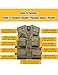 Vanchenl Herren Freizeit Safari Angeln Outdoor Arbeit Weste Jacke Foto Reise Cargo Mesh Weste Multi Taschen Armeegrün XL