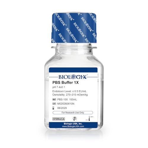 CryoKing PBS Buffer 1X, Phosphate Buffered Saline Solution, 100mL