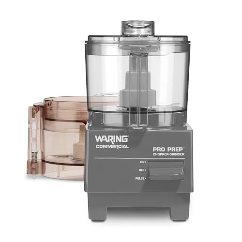 Waring Commercial WCG75 Pro Prep Chopper Grinder, 3 Cup Food Processor, Includes 2 Work Bowls and Blade Assemblies. 3/4 HP, 420 Watt. 120V by Waring - Used condition - CA$206.69