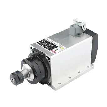 3KW ER20 Air-Cooled Spindle Motor 220V 380V 18000rpm 300Hz Flange Mounting Motor for CNC Router Engraving Milling Machine3.0kw 380V