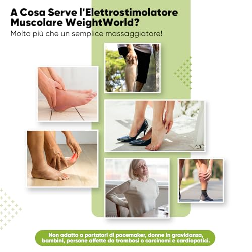 Massaggiatore Con Tecnologia Tens Ed Ems, Elettrostimolatore A Impulsi Elettrici Per 30 Miniuti Di Utilizzo, Massaggiatore Plantare Con Telecomando, 4 Elettrodi Tens Ed Ems E Custodia, Certificato Ce - 4