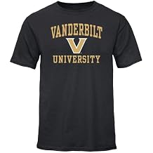 Barnesmith Vanderbilt University Vandy Commodores Short-Sleeve T-Shirt, Heritage, Black, X-Large