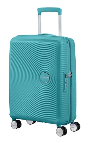 Amazon.nl American Tourister Soundbox - Spinner S Erweiterbar Handgepäck, 55 cm, 35.5/41 L, Türkis (Turquoise Tonic) aanbieding