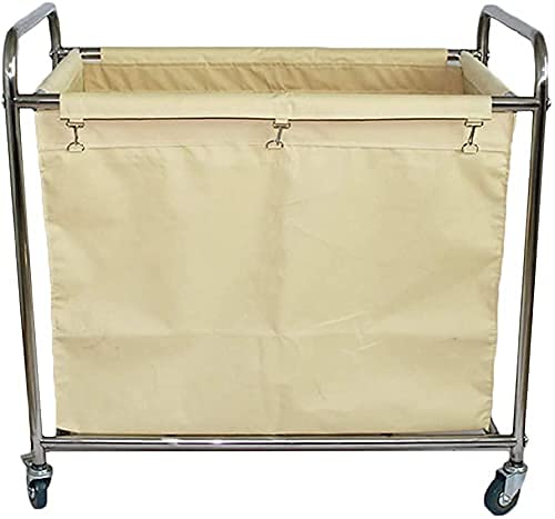 Shelf Movable Trolleys Laundry Basket With Removable Bags Trolley Rolling Laundry Cart On Wheels Total Capacity 90L