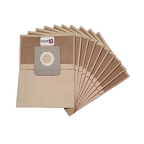 Distri+ - Sac aspirateur compatible avec Argos 966, 1404, 1183, 1415 - ICA Soteco BOX, Base 101, G16P, GP1/16 ECO B, GP1/18 ECO, YO 1300/8, GP 1/16 - Gansow G10 - lot de 10
