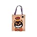 1 stück 31 * 15 cm Halloween Leinen Kürbis Einkaufstasche Kinder Party Nette Dress Up Leinen Tasche für Süßigkeiten Geschenk Festival Dekoration Requisiten, C