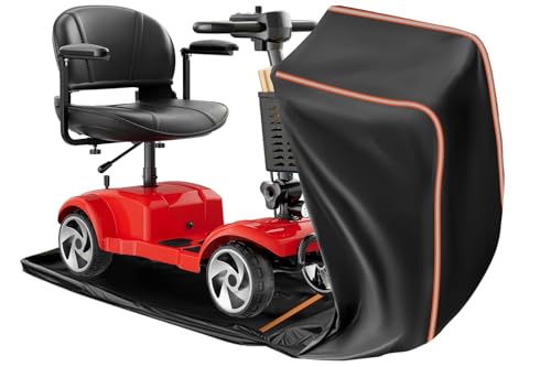 FJWDSC Full Enclosed Mobility Scooter Cover 420D Oxford, 150 x 80 x 100 cm