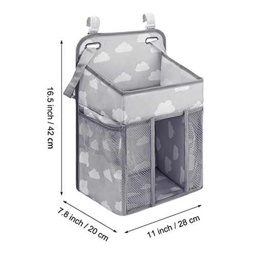 armazenamento fraldas – berçário, organizador empilhador para bebê menina menino berços mudardos par