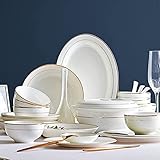 Geschirrsets: Das Tellerset ist perfekt für Salate, Nudeln, Haferflocken, Popcorn, Eis, Reis, Bohnen, Torten und Kinderspeisen. Es ist definitiv die beste Geschenkwahl für Weihnachten oder andere Feste.