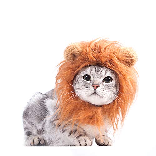 Galopar Cat Apparel, Halloween Pet Costume Dog Cat Costume Lion Mane Wig For Cats And Small Dogs, Party, Photo Shoots, Entertainment, Cosplay #TOP5