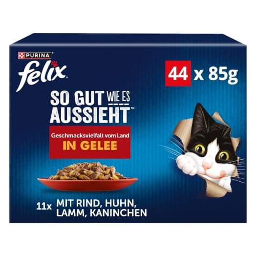 FELIX Katzennassfutter Geschmacksvielfalt in Gelee