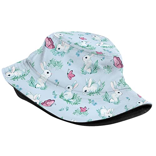 Easter Bunny & Eggs Hat Bucket Hats Packable Travel Beach Sun Hat Wide Brim Fisherman Caps For Women Girls Men Boys #TOP1