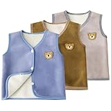 ❤ Design : les gilets unis pour garçons et filles ont une petite poche gracieuse sur le côté gauche et droit qui peut être décorée ou contenir de petits objets. Cartoon 3D ours décoration, mignon et beau, ajouter les intérêts des enfants