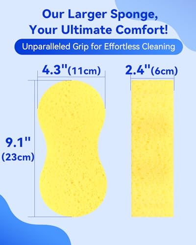 Image of Temede Large Car Wash Sponges, Extra Thick Foam Sponges, 10-Pack