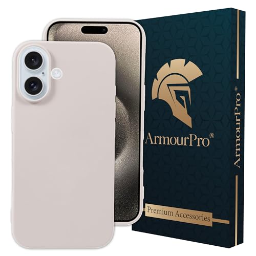 Image of ArmourPro Silicone Back Case for iPhone 16 Soft-Touch Case | Postel Grey