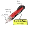 Mr. Pen Voltage Tester, Non Contact AC Voltage Detector, Electric Tester Pen, Red & Black