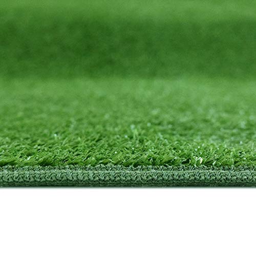 Icustomrug Indoor/Outdoor Turf Rugs And Runners In Green 12'X25' Low Pile Artificial Grass With Bound Pre-Finished Edges - Available In Many Other Sizes And Widths #TOP3
