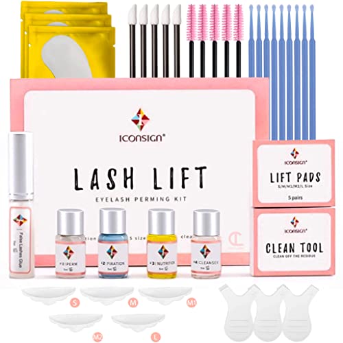 Lash Lift Kit for Eyelash Perm | Professional Instant Perming, Lifting & Curling for Eyelashes | Semi-Permanent Salon & DIY Home Use | Upgraded Glue | Includes Eye Shields, Pads, and Accessories by CICI Lash - Used condition - US$16.86