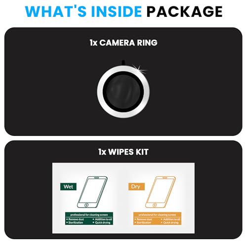 Image of ArmourPro Premium Camera Lens Protector Tempered Glass Compatible For iPhone 17e Tough HD Individual Aluminum Alloy Rings 9H Camera Cover, Scratch-Resistant,Camera Lens Protection| Silver