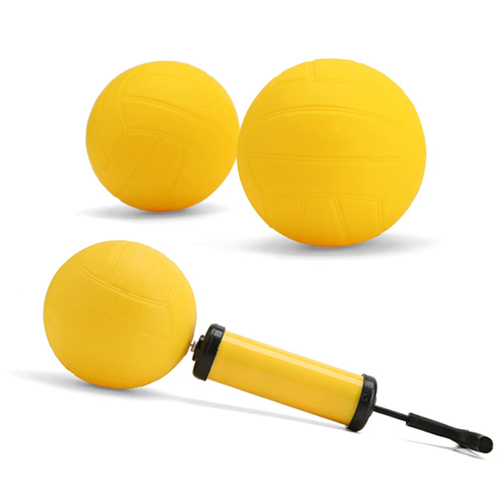 metaball Spike Replacement Game Balls 3-Pack with Pump Compatible with Spike Standard Game Set (Balls（one 5 inch and Two 3.5 inch） with Pump)