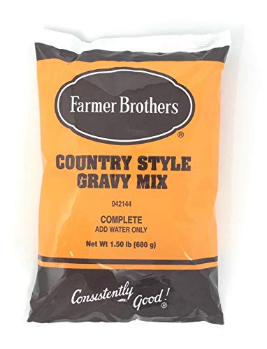 Farmer Brothers Instant Country Gravy Mix, 1.5 lb Bag (Pack of 6)