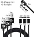 Produktbild 4 Pack Magnetkabel-1-3m 90 Grad Rund L Kabel Telefongebühr Micro USB C Magnetkabel Typ C iOS rechtwinklig Nylon Geflochtene Schnur Kompatibel für Android Huawei iPhone X 8 7 6 Plus Weitere Geräte