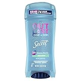 Secret Antiperspirant Deodorant for Women, Unscented, Clear Gel, Outlast Xtend, 2.6 Oz (Pack of 6) (Packaging May Vary)