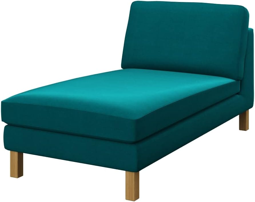 Soferia Replacement Compatible Cover for Karlstad Free Standing Chaise Longue, Fabric Softi Dark Yellow