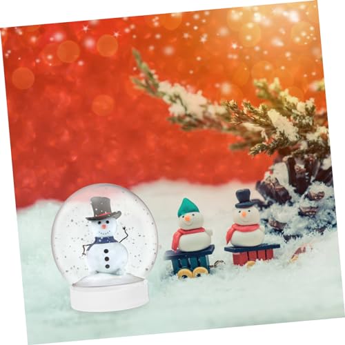 BIUDECO 10 Peças Globo De Neve De Natal Globo De Água De Plástico Transparente Natal DIY Globo De Ne