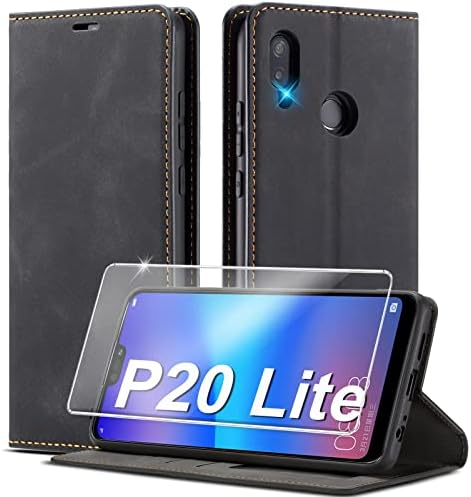 BEZ Handyhülle Für Huawei P40 Lite – Klappetui Mit Kartenfächern, Ständer & Magnetverschluss