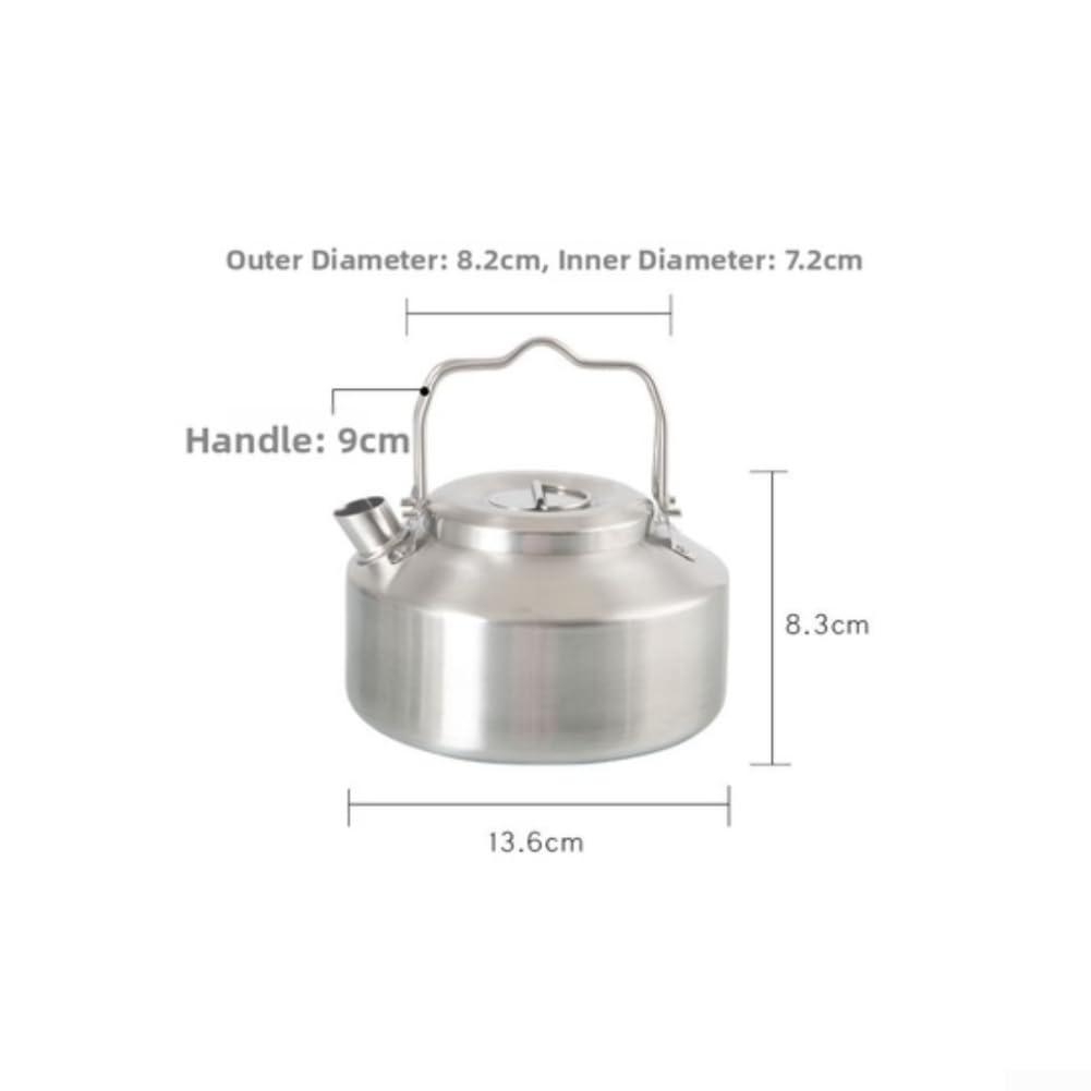 Juego Ollas para acero Inoxidable Camping 3 Piezas Antiadherente