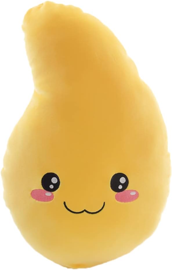 Cartoon Mango Plush Doll Simulation Fruit Plush Cushion Sleeping Plush Hugging Pillow Sofa Throw Pillows Soft Cute Stuffed Toys (50cm/19.7inches, Circle Eyes)