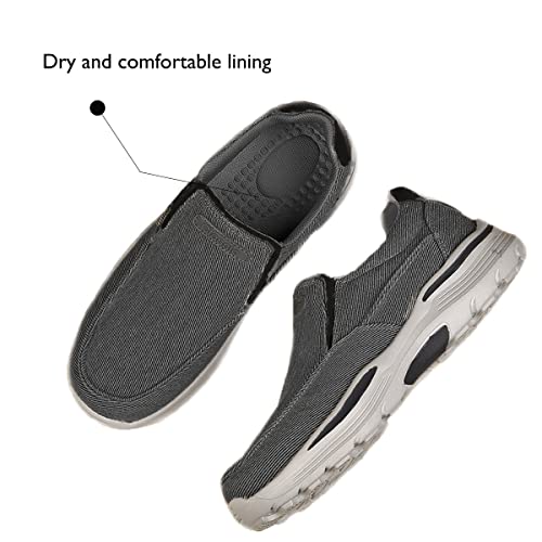 Mens Slip On Shoes Casual Canvas Loafers Lightweight Walking3