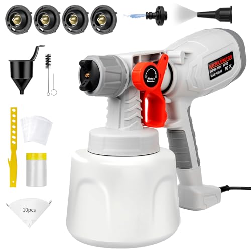 BENTOHKLE Paint Sprayer, 650W HVLP Spray Gun Electric Spray Paint