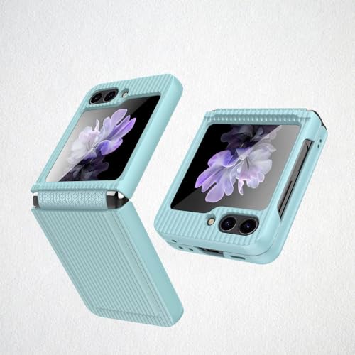 Coque Galaxy Z Flip 5 bleu avec chaîne pour un usage quotidien actif